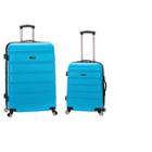 Rockland Melbourne Expandable Abs Hardside Carry On Spinner Luggage Set - Turquoise