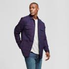 Men's Big & Tall Standard Fit Shirt Jacket - Goodfellow & Co Burgundy/navy Plaid