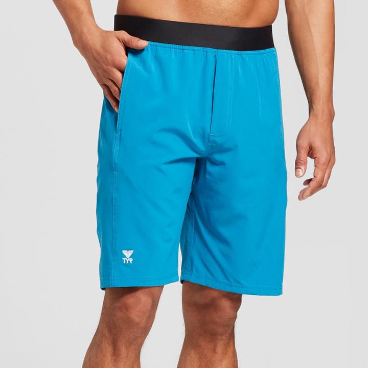Tyr Men's 10.5 Land & Water Activewear Swim Bottoms - Turquoise