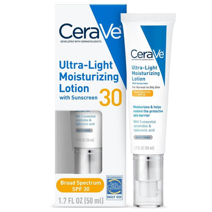 Cerave Ultra-light Face Lotion Moisturizer With Sunscreen -
