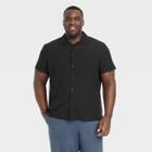 Men's Big & Tall Short Sleeve Adventure T-shirt - All In Motion Black Onyx