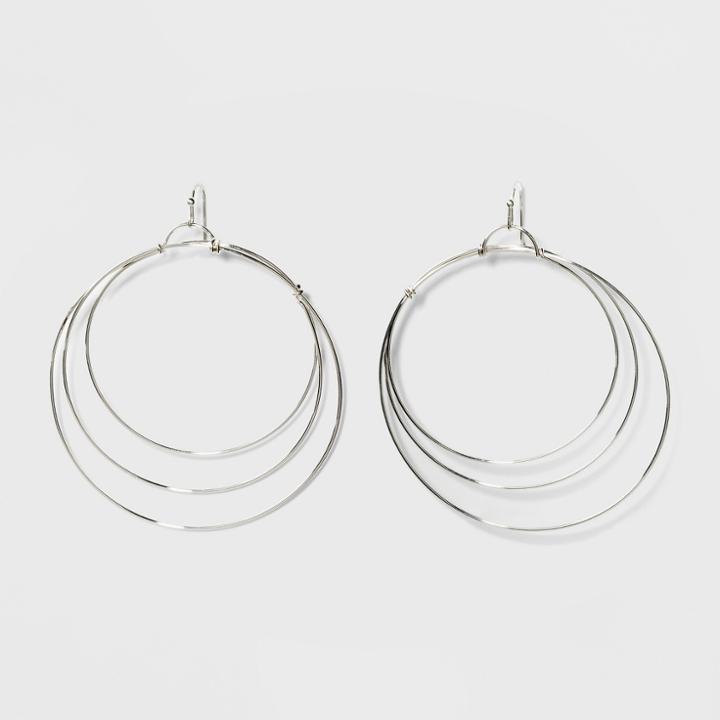 Triple Wire Hoop Earrings - A New Day