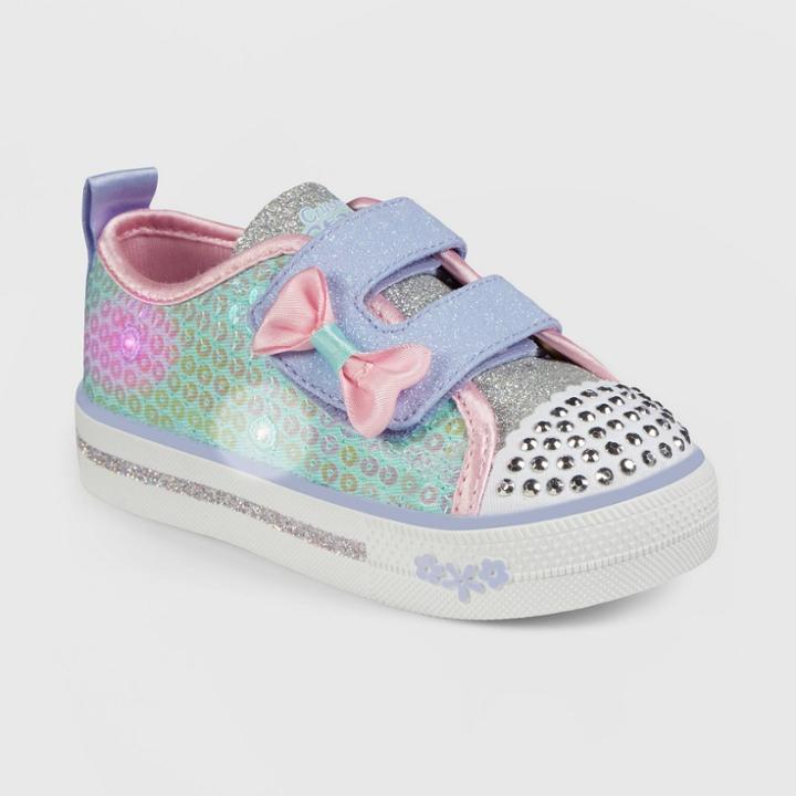 Toddler Girls' S Sport By Skechers Madelyn Light-up Apparel Sneakers - Turquoise