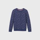 Girls' Printed Pullover Sweatshirt - Cat & Jack Blue