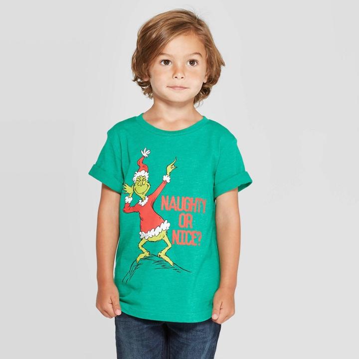 Toddler Girls' The Grinch Long Sleeve T-shirt - Green