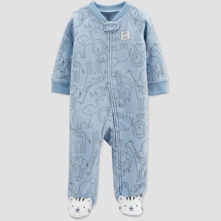 Baby Boys' Animals Fleece Sleep N' Play - Just One You Made By Carter's Blue Newborn