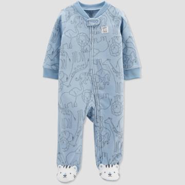 Baby Boys' Animals Fleece Sleep N' Play - Just One You Made By Carter's Blue Newborn