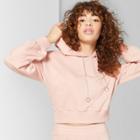 Women's Long Sleeve Chain Drawstring Hoodie - Wild Fable Coral