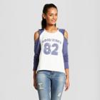 Women's Good Vibes 82 Pullover Raglan Graphic Sweatshirt - Grayson Threads (juniors') White