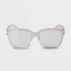 Women's Crystal Square Blue Light Filtering Glasses - A New Day Clear