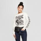 Women's Captain Marvel Long Sleeve Graphic T-shirt (juniors') - White