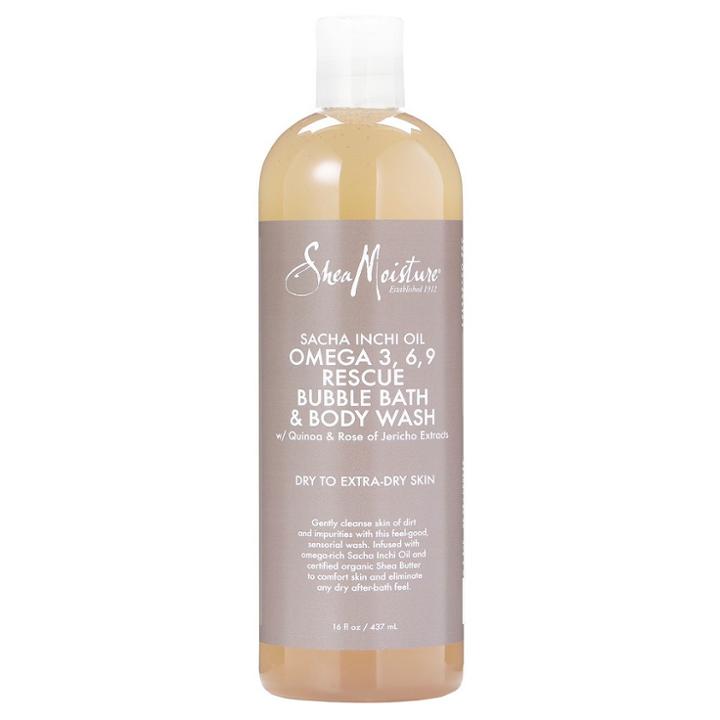 Sheamoisture Sacha Inchi Oil Omega 3 6 9 Rescue Bubble Bath And Body Wash
