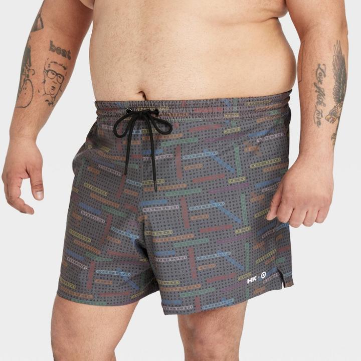 Humankind X Target Pride Adult Plus Size Humankind Word Search Swim Trunks