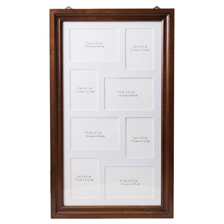Photo Collage Jewelry Armoire Walnut - Hives & Honey, Brown