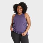 Women's Plus Size Active Tank Top - All In Motion Power Purple