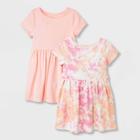 Toddler Girls' 2pk Tie-dye Dress - Cat & Jack Pink