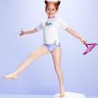 Cat & Jack Petitegirls' Unicorn Flip Sequin Short Sleeve Rash Guard - More Than Magic White