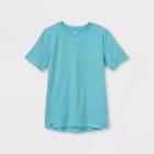 Boys' Short Sleeve Soft Stretch T-shirt - All In Motion Aqua