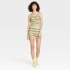 Women's Chevron Print Tiny Tank And Shorts Pajama Set - Colsie Yellow