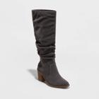 Women's Harlan Wide Calf Tall Boots - Universal Thread Charcoal Gray