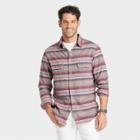Men's Standard Fit Premium Flannel Long Sleeve Button-down Shirt - Goodfellow & Co