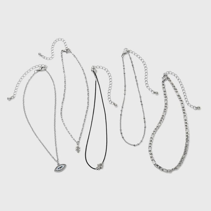 Girls' 5pk Necklace Set - Art Class Dark