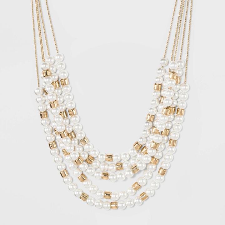 5 Row Layered Necklace - A New Day Gold