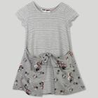 Petiteafton Street Toddler Girls' Floral Print Short Sleeve A Line Dress - White