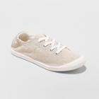 Women's Mad Love Lennie Lace Up Canvas Flexible Bottom Sneakers - Tan