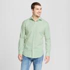 Men's Slim Fit Long Sleeve Button-down Dress Shirt - Goodfellow & Co Celadon