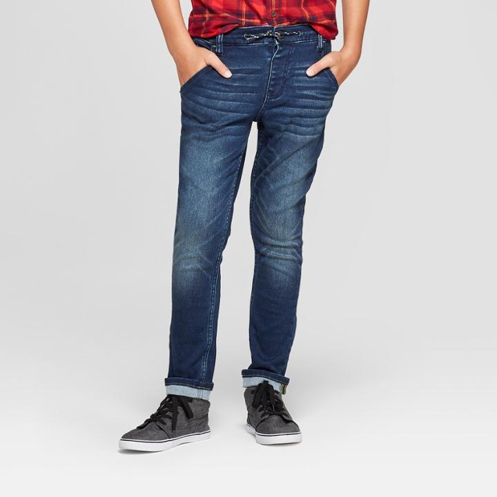 Boys' Winter Denim Jeans - Cat & Jack Medium Blue