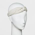 Women's Twist Front Headband - A New Day Oatmeal
