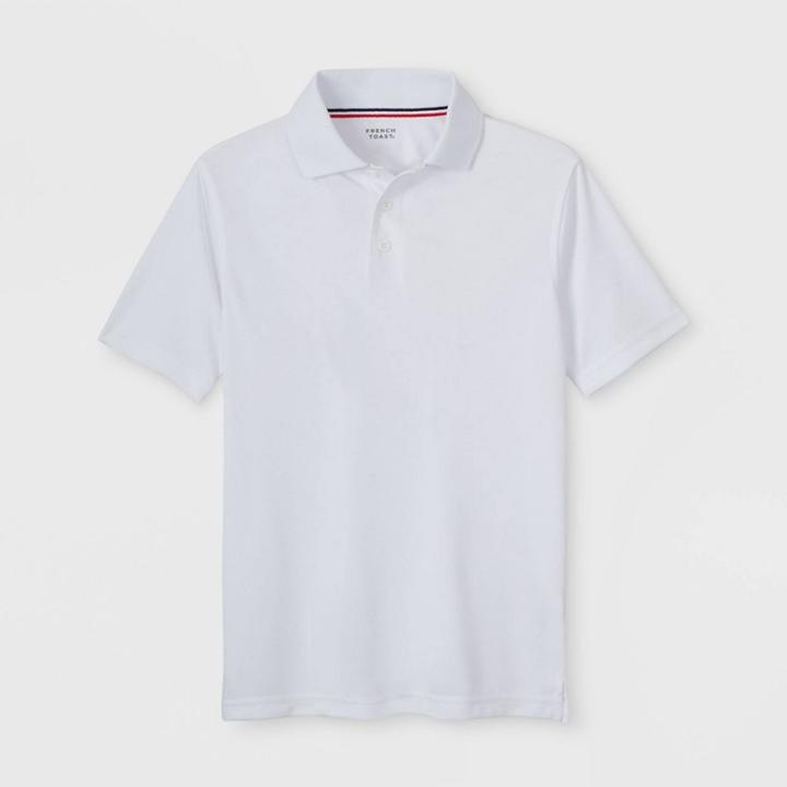 French Toast Boys' Sport Uniform Polo Shirt - White