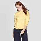 Women's Casual Fit Long Sleeve Hooded T-shirt - A New Day Wheat