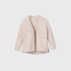 Toddler Girls' Textured Sparkle Cardigan - Cat & Jack Blush Pink