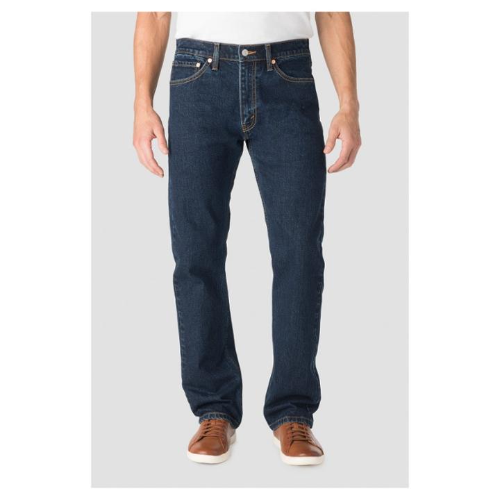 Denizen From Levi's Men's 236 Straight Regular Fit Jeans - Dark Stonewash