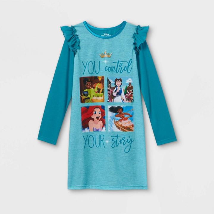 Girls' Disney Princess Nightgown - Blue