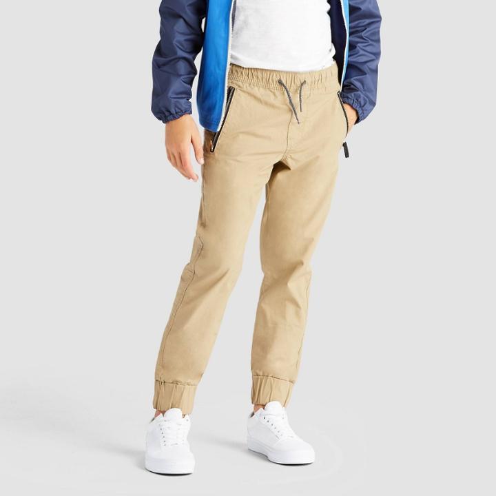 Denizen From Levi's Boys' Zip Jogger Pants - Khaki