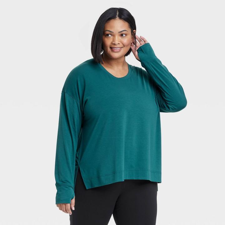 All In Motion Women's Plus Size Active Long Sleeve Top - All In