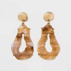 Stone Drop Earrings - A New Day Natural, Women's,