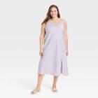 Women's Plus Size Sleeveless Cami Lace Dress - A New Day Lavender