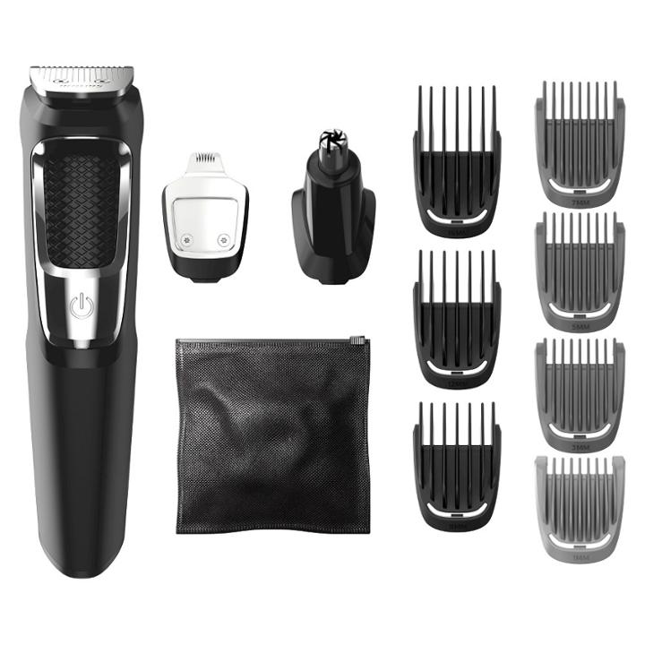 Philips Norelco Series 3000 Multigroom, 13pc Men's Rechargeable Electric Trimmer -