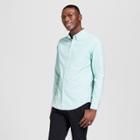 Men's Standard Fit Whittier Oxford Long Sleeve Button-down Shirt - Goodfellow & Co Atlantis Green