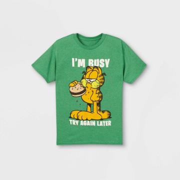 Boys' Garfield Short Sleeve Graphic T-shirt - Green