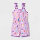 Toddler Girls' Ice Cream Knit Romper - Cat & Jack Purple