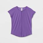 Girls' Short Sleeve Studio T-shirt - All In Motion Dark Purple