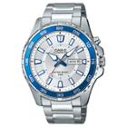Men's Casio Mtd110d-7av Analog/digital Watch - Silver/blue,