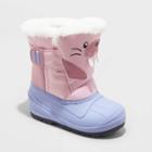 Toddler Frankie Winter Boots - Cat & Jack Pink/purple