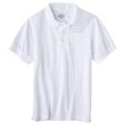 Dickies Boys' Pique Uniform Polo Shirt - White L, Boy's,