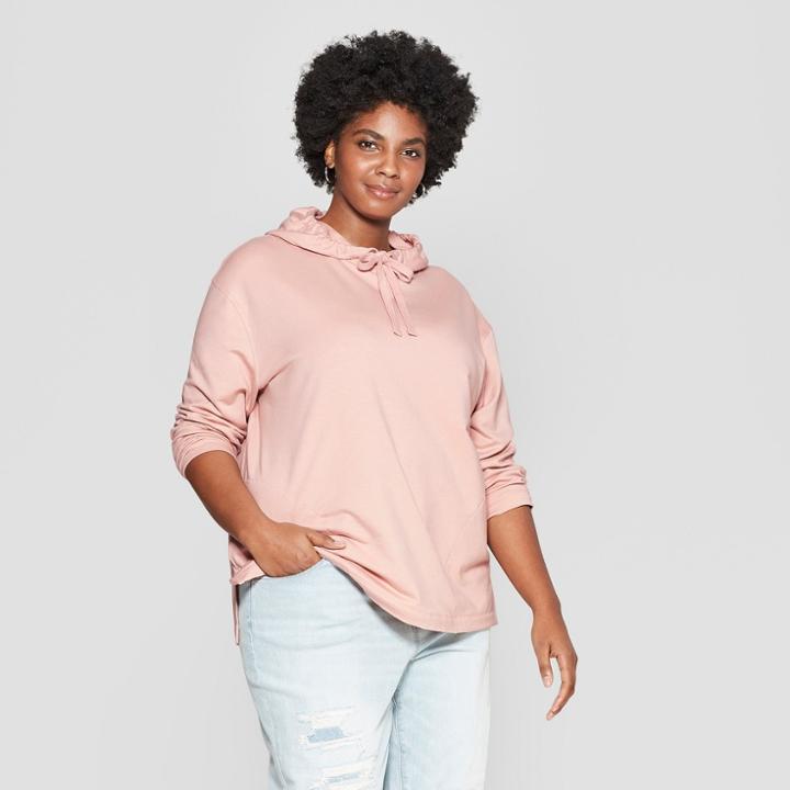 Women's Plus Size Pullover Hoodie - Ava & Viv